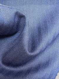 55CN5552 CANONICO PERENNIAL SUPER110'S Blaues Fischgrätmuster[Textil] CANONICO Sub-Foto