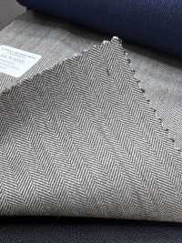 55CN5553 CANONICO PERENNIAL SUPER110'S Hellgraues Fischgrätmuster[Textil] CANONICO Sub-Foto