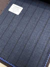 55CN5568 CANONICO TRADITIONELLES KAMMGARN 21μ Marineblau Gestreift[Textil] CANONICO Sub-Foto