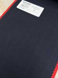 5MK0171 MIYUKI EVER WOOL Gestreift Marineblau[Textil] Miyuki Wollmühlen Sub-Foto