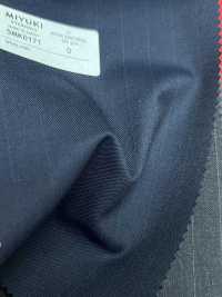 5MK0171 MIYUKI EVER WOOL Gestreift Marineblau[Textil] Miyuki Wollmühlen Sub-Foto