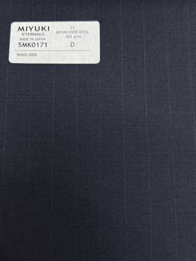 5MK0171 MIYUKI EVER WOOL (Miyuki Ever Wool) gestreift Marineblau