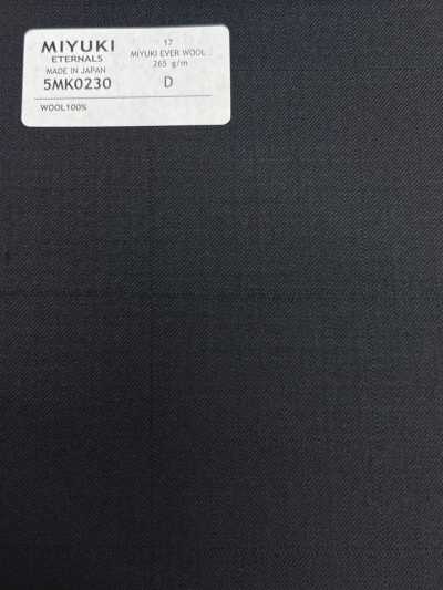 5MK0230 MIYUKI EVER WOOL (Miyuki Ever Wool) Schattiertes Fensterkaro Dunkelmarineblau
