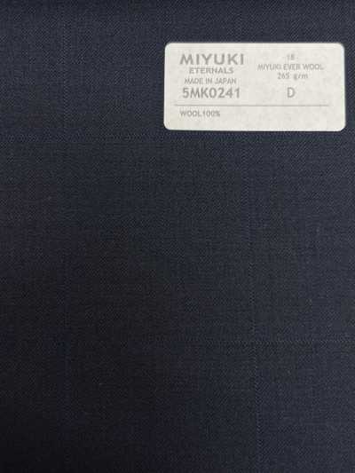 5MK0241 MIYUKI EVER WOOL (Miyuki Ever Wool) Shadow Fensterkaro Marineblau