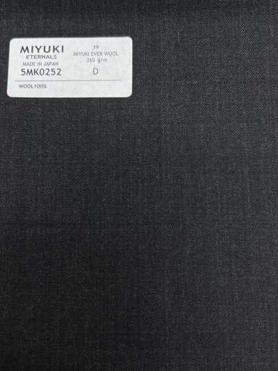 5MK0252 MIYUKI EVER WOOL Schatten-Fensterkaro Anthrazitgrau