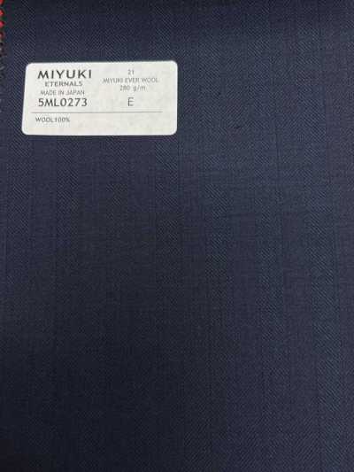 5ML0273 MIYUKI EVER WOOL (Miyuki Ever Wool) Fischgrat Marineblau