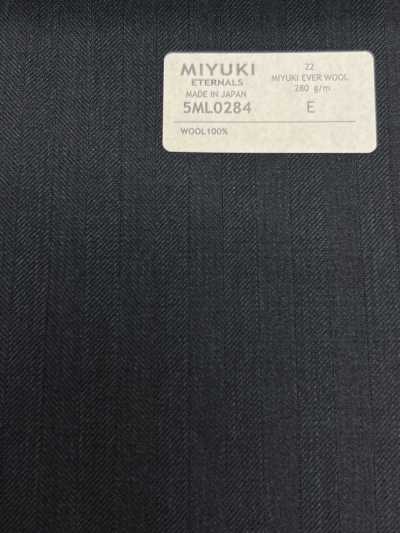 5ML0284 MIYUKI EVER WOOL (Miyuki Ever Wool) Fischgrätblau