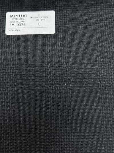 5ML0376 MIYUKI EVER WOOL Glenkaro Anthrazitgrau