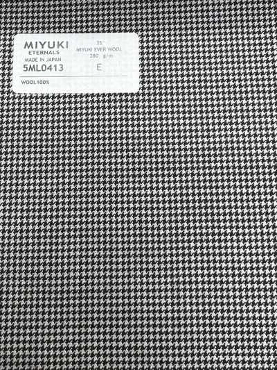 5ML0413 MIYUKI EVER WOOL (Miyuki Ever Wool) Hahnentrittgrau