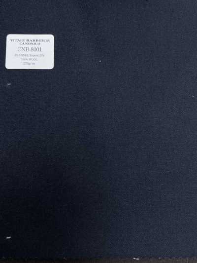 CNB8001 CANONICO Standard Flanell Super120's Dunkelmarine Uni