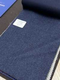 CNB8003 CANONICO Standard Flannel Super 120's Blue Kein Muster[Textil] CANONICO Sub-Foto