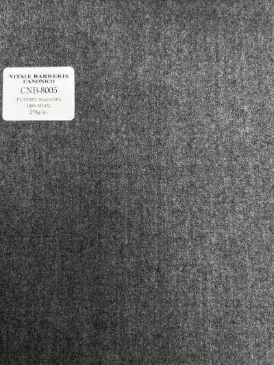 CNB8005 CANONICO Standard Flanell Super 120's Mittelgrau Uni