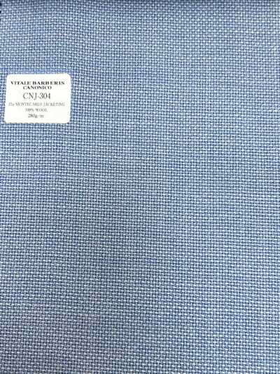 CNJ304 CANONICO Classic 21μ MONTECARLO Jackenstoff Hopsack Einfarbig Blau