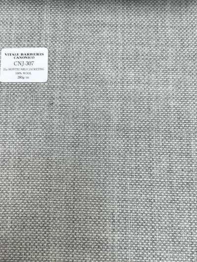 CNJ307 CANONICO Standard 21μ MONTECARLO Jackenstoff Hopsack Hellgrau uni