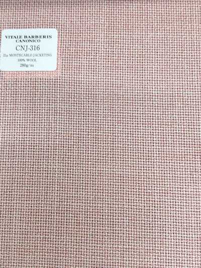 CNJ316 CANONICO Standard 21μ MONTECARLO Jackenstoff Hopsack Uni Pink