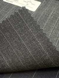 2MK4421 26SS Miyuki Textile MIYUKI ESSENTIALS ACTIVA Charcoal Heaven Gray Stripe Miyuki Wollmühlen Unterfoto