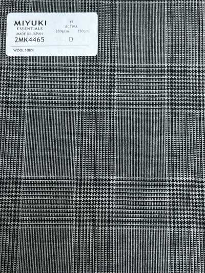 26SS MIYUKI Fabrics ESSENTIALS ACTIVA mittelgraues Karomuster