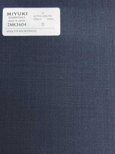 2MK3604 26SS MIYUKI Stoffe ESSENTIALS ACTIVA ACTIVA COOLTEC Marineblau Uni