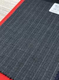 2ML4560 26SS Miyuki Textile MIYUKI Essentials TROPICS Charcoal Heaven Gray Stripe Miyuki Wollmühlen Unterfoto