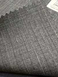 2ML4560 26SS Miyuki Textile MIYUKI Essentials TROPICS Charcoal Heaven Gray Stripe Miyuki Wollmühlen Unterfoto