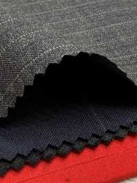 2ML4560 26SS Miyuki Textile MIYUKI Essentials TROPICS Charcoal Heaven Gray Stripe Miyuki Wollmühlen Unterfoto