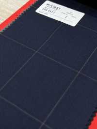 2ML4571 26SS Miyuki Textile MIYUKI Essentials TROPICS Navy Check Miyuki Wollmühlen Unterfoto