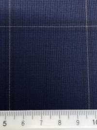 2ML4571 26SS Miyuki Textile MIYUKI Essentials TROPICS Navy Check Miyuki Wollmühlen Unterfoto