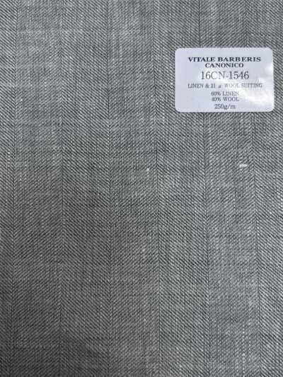 16CN1546 26SS VBC Vitale Barberis Canonico LEINEN & 21 μ WOLLE ANZUGSTOFF