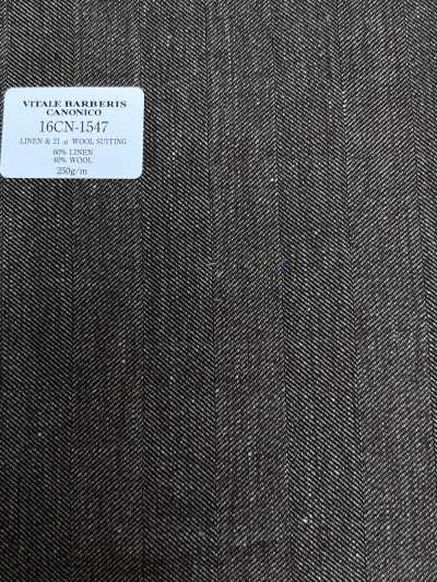 16CN1547 26SS VBC Vitale Barberis Canonico Leinen & 21 μ Wollanzugstoff