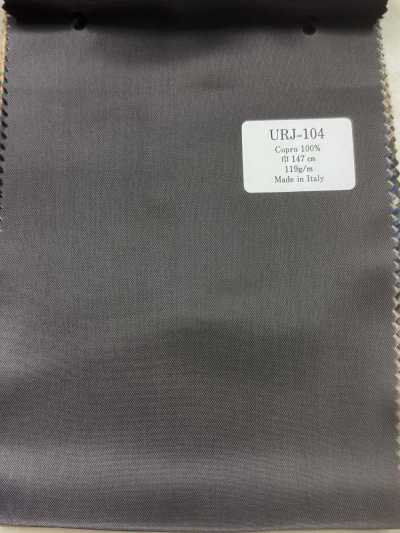 URJ-104 Hergestellt in Italien 100% Cupro, bedrucktes Futter, uni, Grau