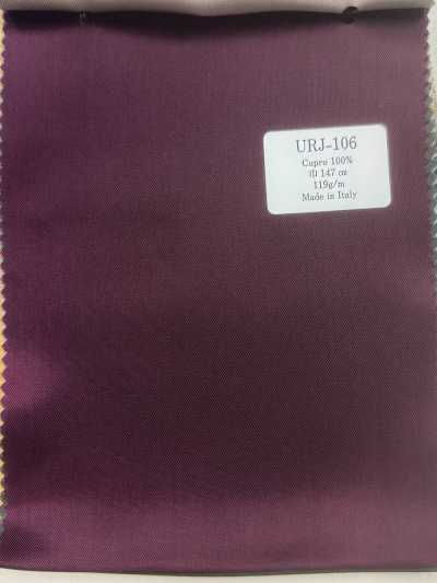 URJ-106 In Italien hergestelltes, bedrucktes Futter aus 100 % Cupro, Burgunderrot