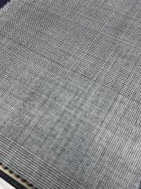 M02053-9 KUNISHIMA1850 Exklusivlinie [Extrafeine Wolle 140er] Schwarz-Weißes Glen-Check-Muster[Textil] Kunishima Co., Ltd. Unterfoto