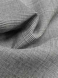 M02053-9 KUNISHIMA1850 Exklusivlinie [Extrafeine Wolle 140er] Schwarz-Weißes Glen-Check-Muster[Textil] Kunishima Co., Ltd. Unterfoto