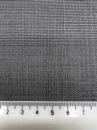 M02053-9 KUNISHIMA1850 Exklusivlinie [Extrafeine Wolle 140er] Schwarz-Weißes Glen-Check-Muster[Textil] Kunishima Co., Ltd. Unterfoto