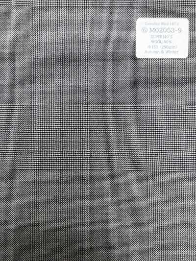 M02053-9 KUNISHIMA1850 Exklusive Linie [Extrafine Wolle 140er] Schwarz-weißer Glencheck