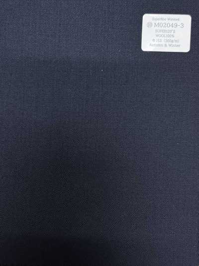 M02049-3 KUNISHIMA1850 Exklusive Linie [Superfeines Kammgarn] Marineblau uni