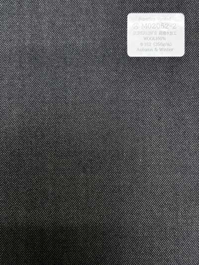 M02052-2 KUNISHIMA1850 Exklusive Linie [Superfeines Kammgarn] Ultrawasserabweisende Ausrüstung Marineblaues Denim-Gewebe in Leinwandbindung