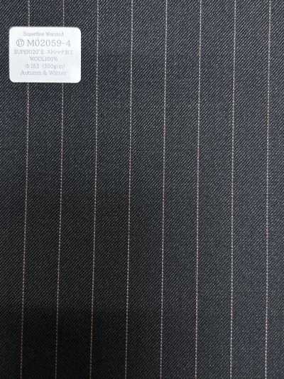 M02059-4 KUNISHIMA1850 Exklusive Linie [Superfeines Kammgarn] Grauer Nadelstreifen