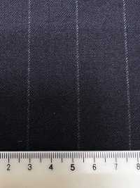 M02060-2 KUNISHIMA1850 Exklusivlinie 【Superfeines Kammgarn】Marineblau Mit Kreidestreifen[Textil] Kunishima Co., Ltd. Unterfoto