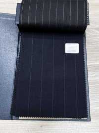 M02060-2 KUNISHIMA1850 Exklusivlinie 【Superfeines Kammgarn】Marineblau Mit Kreidestreifen[Textil] Kunishima Co., Ltd. Unterfoto