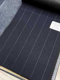 M02061-2 KUNISHIMA1850 Exklusivlinie 【Superfeines Kammgarn】Marineblau Mit Kreidestreifen[Textil] Kunishima Co., Ltd. Unterfoto