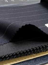 M02061-2 KUNISHIMA1850 Exklusivlinie 【Superfeines Kammgarn】Marineblau Mit Kreidestreifen[Textil] Kunishima Co., Ltd. Unterfoto