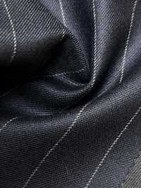 M02061-2 KUNISHIMA1850 Exklusivlinie 【Superfeines Kammgarn】Marineblau Mit Kreidestreifen[Textil] Kunishima Co., Ltd. Unterfoto