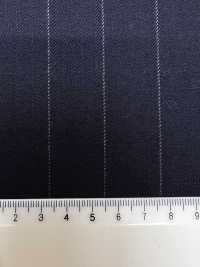 M02061-2 KUNISHIMA1850 Exklusivlinie 【Superfeines Kammgarn】Marineblau Mit Kreidestreifen[Textil] Kunishima Co., Ltd. Unterfoto