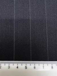 M02062-4 KUNISHIMA1850 Exklusivlinie 【Superfeines Kammgarn】Marineblaues Fischgrätmuster[Textil] Kunishima Co., Ltd. Unterfoto