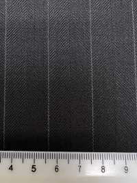 M02062-8 KUNISHIMA1850 Exklusivlinie 【Superfeines Kammgarn】Braunes Fischgrätmuster[Textil] Kunishima Co., Ltd. Unterfoto