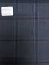 M02063-3 KUNISHIMA1850 Exklusivlinie 【Superfeines Kammgarn】Blaues Karomuster