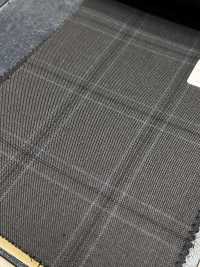 M02063-5 KUNISHIMA1850 Exklusivlinie 【Superfeines Kammgarn】Grau Kariert[Textil] Kunishima Co., Ltd. Unterfoto