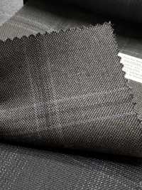 M02063-5 KUNISHIMA1850 Exklusivlinie 【Superfeines Kammgarn】Grau Kariert[Textil] Kunishima Co., Ltd. Unterfoto