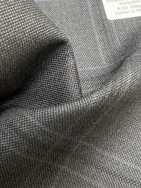 M02063-5 KUNISHIMA1850 Exklusivlinie 【Superfeines Kammgarn】Grau Kariert[Textil] Kunishima Co., Ltd. Unterfoto